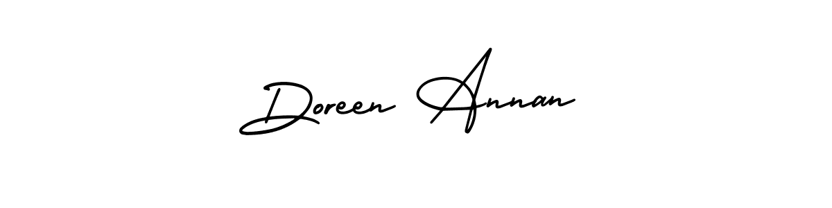 Create a beautiful signature design for name Doreen Annan. With this signature (AmerikaSignatureDemo-Regular) fonts, you can make a handwritten signature for free. Doreen Annan signature style 3 images and pictures png