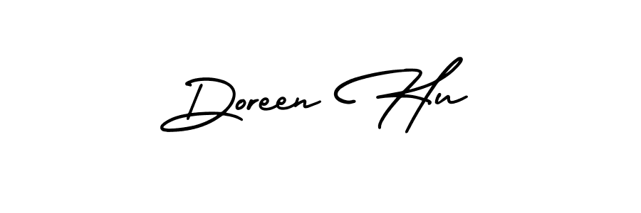 This is the best signature style for the Doreen Hu name. Also you like these signature font (AmerikaSignatureDemo-Regular). Mix name signature. Doreen Hu signature style 3 images and pictures png