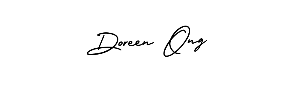 It looks lik you need a new signature style for name Doreen Ong. Design unique handwritten (AmerikaSignatureDemo-Regular) signature with our free signature maker in just a few clicks. Doreen Ong signature style 3 images and pictures png