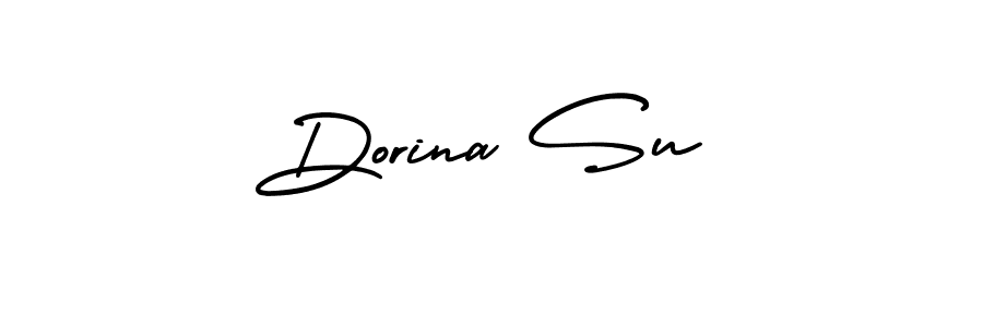 Make a beautiful signature design for name Dorina Su. With this signature (AmerikaSignatureDemo-Regular) style, you can create a handwritten signature for free. Dorina Su signature style 3 images and pictures png