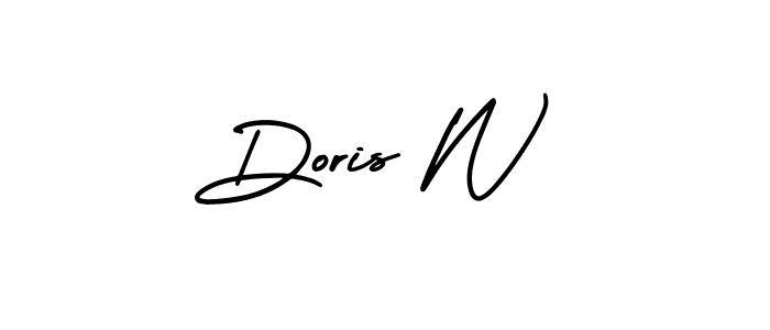 How to make Doris W signature? AmerikaSignatureDemo-Regular is a professional autograph style. Create handwritten signature for Doris W name. Doris W signature style 3 images and pictures png