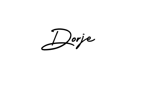 Dorje stylish signature style. Best Handwritten Sign (AmerikaSignatureDemo-Regular) for my name. Handwritten Signature Collection Ideas for my name Dorje. Dorje signature style 3 images and pictures png