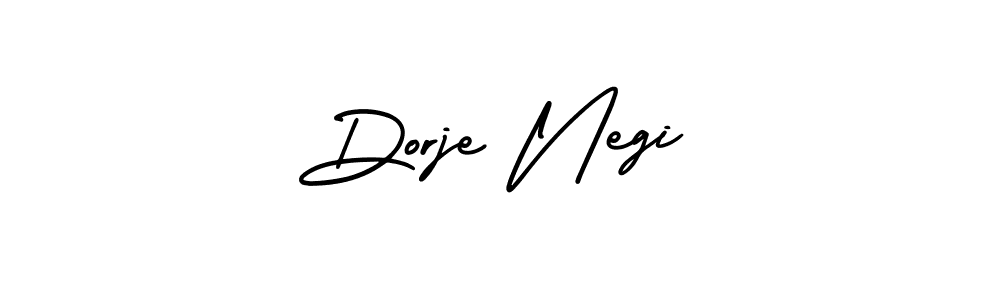 It looks lik you need a new signature style for name Dorje Negi. Design unique handwritten (AmerikaSignatureDemo-Regular) signature with our free signature maker in just a few clicks. Dorje Negi signature style 3 images and pictures png