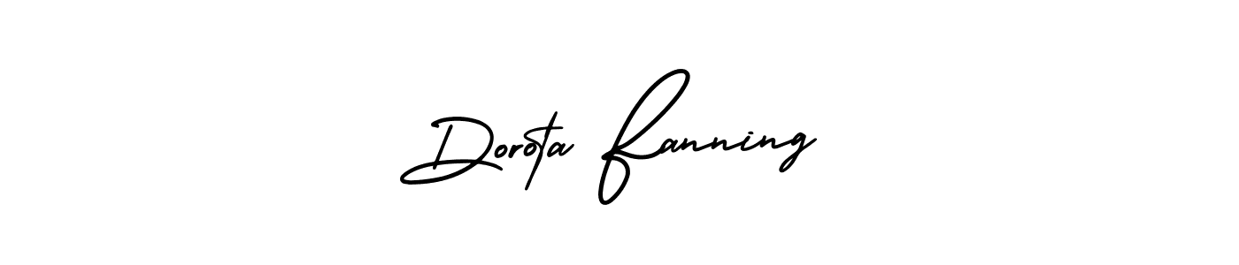 Create a beautiful signature design for name Dorota Fanning. With this signature (AmerikaSignatureDemo-Regular) fonts, you can make a handwritten signature for free. Dorota Fanning signature style 3 images and pictures png