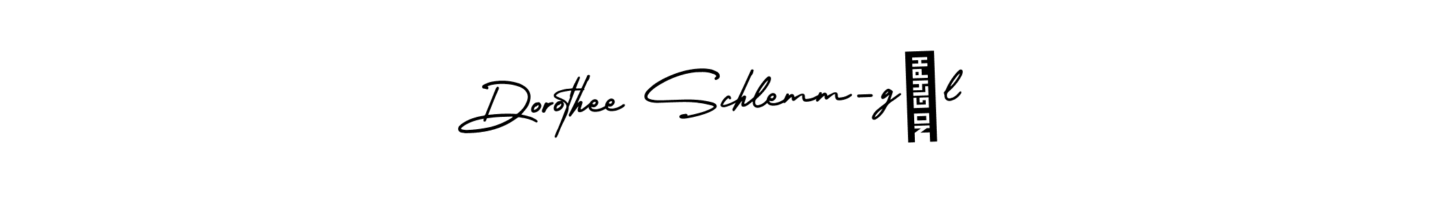 How to make Dorothee Schlemm-gál name signature. Use AmerikaSignatureDemo-Regular style for creating short signs online. This is the latest handwritten sign. Dorothee Schlemm-gál signature style 3 images and pictures png