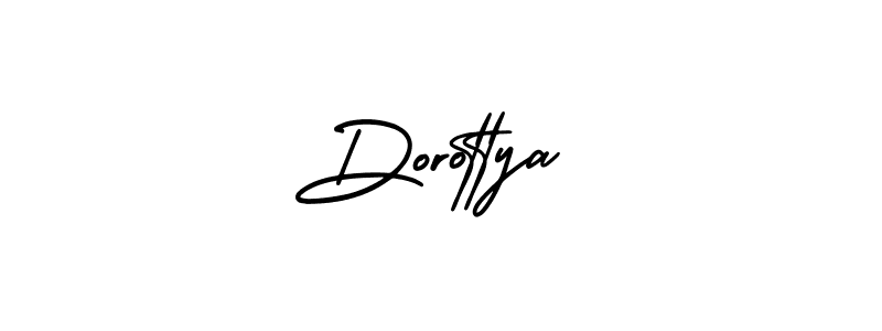 You should practise on your own different ways (AmerikaSignatureDemo-Regular) to write your name (Dorottya) in signature. don't let someone else do it for you. Dorottya signature style 3 images and pictures png