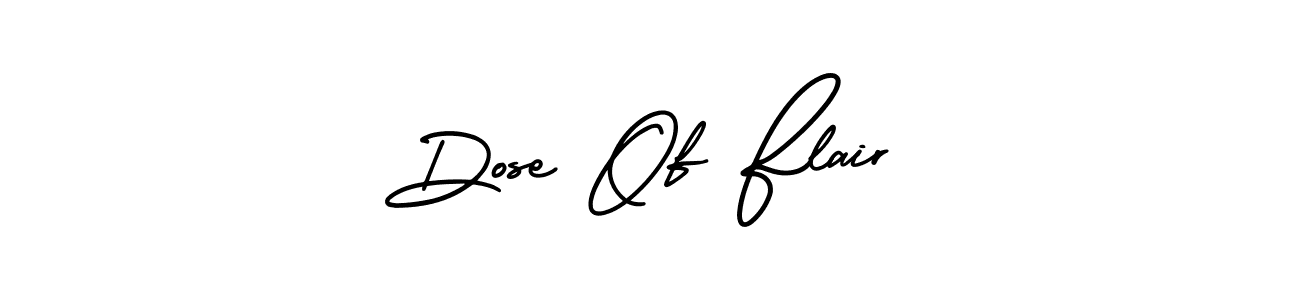 The best way (AmerikaSignatureDemo-Regular) to make a short signature is to pick only two or three words in your name. The name Dose Of Flair include a total of six letters. For converting this name. Dose Of Flair signature style 3 images and pictures png