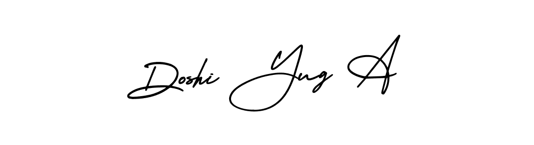 Doshi Yug A stylish signature style. Best Handwritten Sign (AmerikaSignatureDemo-Regular) for my name. Handwritten Signature Collection Ideas for my name Doshi Yug A. Doshi Yug A signature style 3 images and pictures png