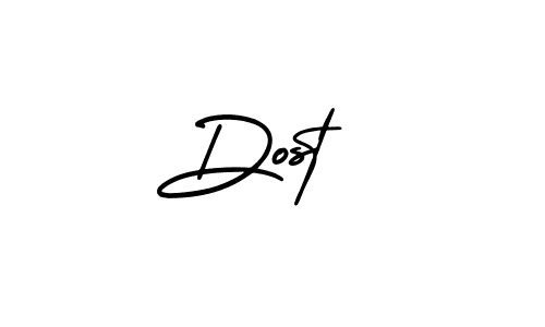 Design your own signature with our free online signature maker. With this signature software, you can create a handwritten (AmerikaSignatureDemo-Regular) signature for name Dost . Dost  signature style 3 images and pictures png