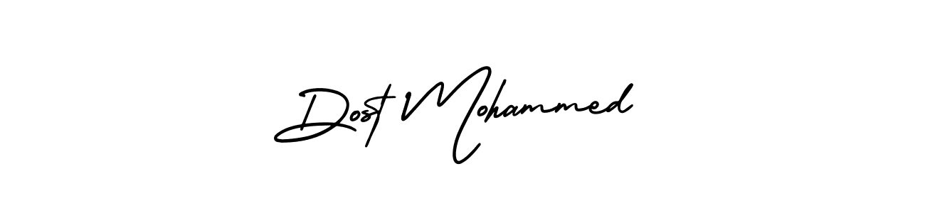 Create a beautiful signature design for name Dost Mohammed. With this signature (AmerikaSignatureDemo-Regular) fonts, you can make a handwritten signature for free. Dost Mohammed signature style 3 images and pictures png