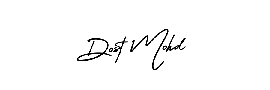 Make a beautiful signature design for name Dost Mohd. Use this online signature maker to create a handwritten signature for free. Dost Mohd signature style 3 images and pictures png