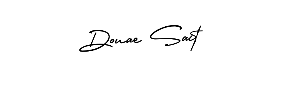 Create a beautiful signature design for name Douae Sait. With this signature (AmerikaSignatureDemo-Regular) fonts, you can make a handwritten signature for free. Douae Sait signature style 3 images and pictures png