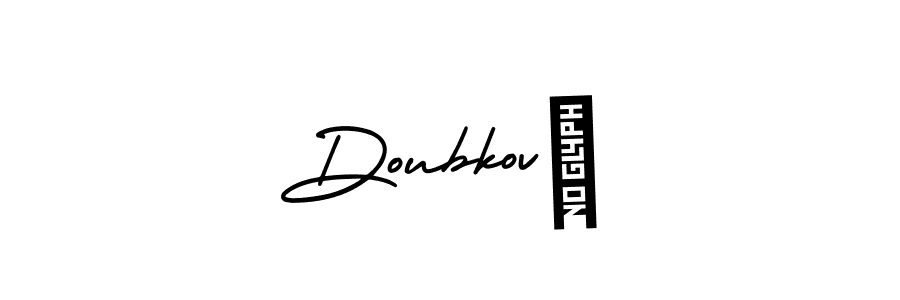 AmerikaSignatureDemo-Regular is a professional signature style that is perfect for those who want to add a touch of class to their signature. It is also a great choice for those who want to make their signature more unique. Get Doubková name to fancy signature for free. Doubková signature style 3 images and pictures png