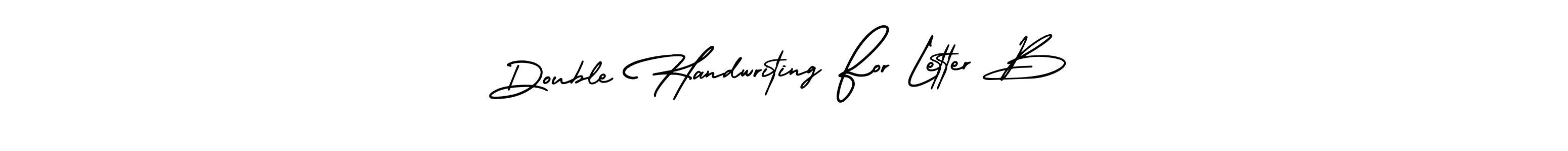 Make a short Double Handwriting For Letter B signature style. Manage your documents anywhere anytime using AmerikaSignatureDemo-Regular. Create and add eSignatures, submit forms, share and send files easily. Double Handwriting For Letter B signature style 3 images and pictures png