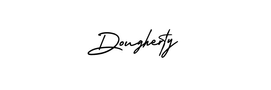 How to make Dougherty name signature. Use AmerikaSignatureDemo-Regular style for creating short signs online. This is the latest handwritten sign. Dougherty signature style 3 images and pictures png