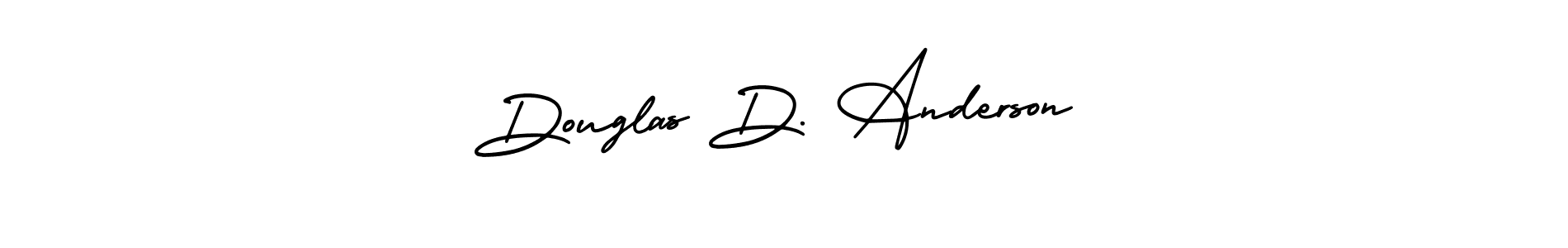 How to make Douglas D. Anderson name signature. Use AmerikaSignatureDemo-Regular style for creating short signs online. This is the latest handwritten sign. Douglas D. Anderson signature style 3 images and pictures png