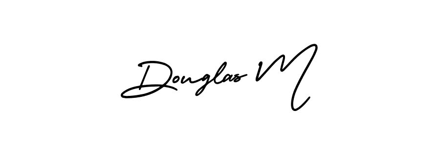 Douglas M stylish signature style. Best Handwritten Sign (AmerikaSignatureDemo-Regular) for my name. Handwritten Signature Collection Ideas for my name Douglas M. Douglas M signature style 3 images and pictures png