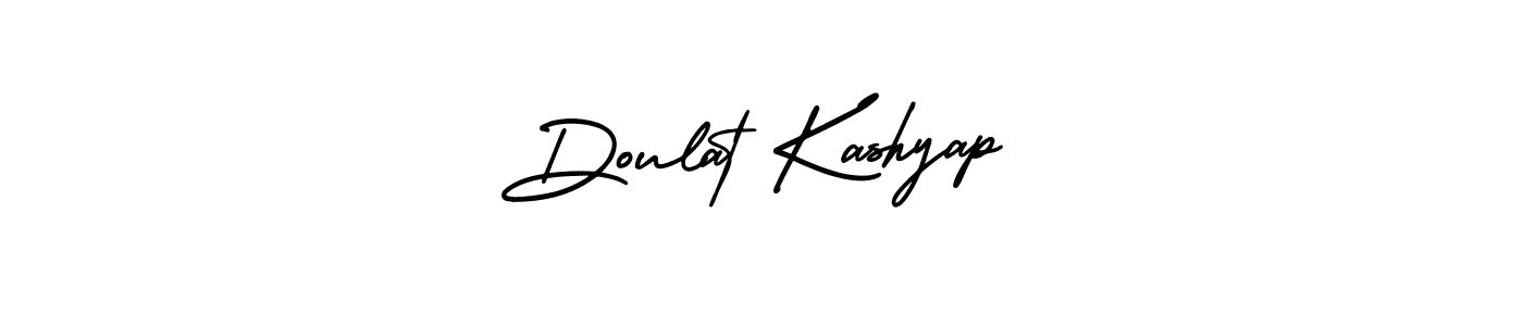 Doulat Kashyap stylish signature style. Best Handwritten Sign (AmerikaSignatureDemo-Regular) for my name. Handwritten Signature Collection Ideas for my name Doulat Kashyap. Doulat Kashyap signature style 3 images and pictures png