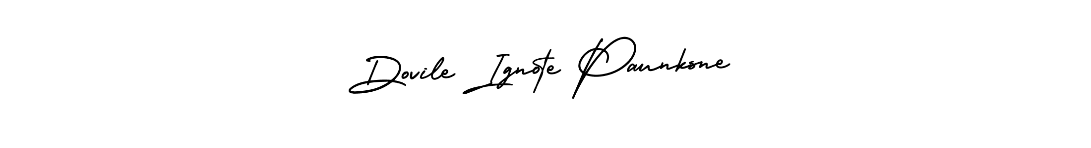 Use a signature maker to create a handwritten signature online. With this signature software, you can design (AmerikaSignatureDemo-Regular) your own signature for name Dovile Ignote Paunksne. Dovile Ignote Paunksne signature style 3 images and pictures png