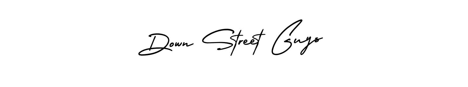 Create a beautiful signature design for name Down Street Guys. With this signature (AmerikaSignatureDemo-Regular) fonts, you can make a handwritten signature for free. Down Street Guys signature style 3 images and pictures png