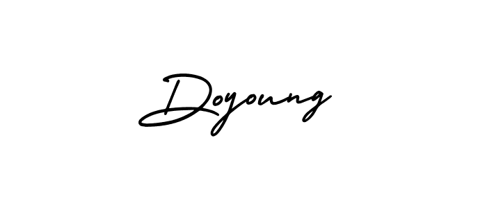 Design your own signature with our free online signature maker. With this signature software, you can create a handwritten (AmerikaSignatureDemo-Regular) signature for name Doyoung. Doyoung signature style 3 images and pictures png