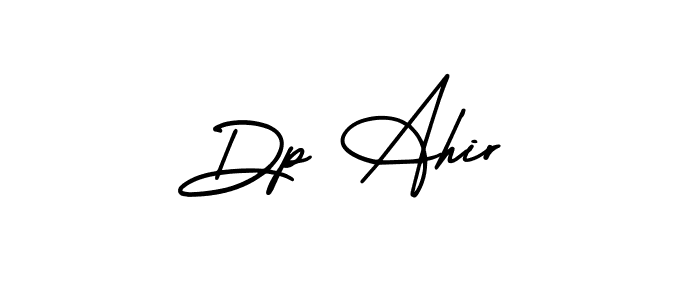 It looks lik you need a new signature style for name Dp Ahir. Design unique handwritten (AmerikaSignatureDemo-Regular) signature with our free signature maker in just a few clicks. Dp Ahir signature style 3 images and pictures png