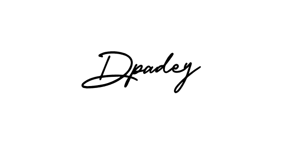 Use a signature maker to create a handwritten signature online. With this signature software, you can design (AmerikaSignatureDemo-Regular) your own signature for name Dpadey. Dpadey signature style 3 images and pictures png
