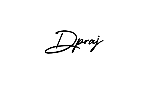 Make a beautiful signature design for name Dpraj. With this signature (AmerikaSignatureDemo-Regular) style, you can create a handwritten signature for free. Dpraj signature style 3 images and pictures png