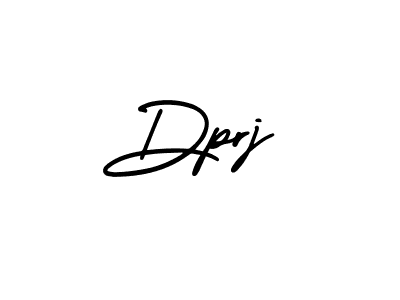 You should practise on your own different ways (AmerikaSignatureDemo-Regular) to write your name (Dprj) in signature. don't let someone else do it for you. Dprj signature style 3 images and pictures png