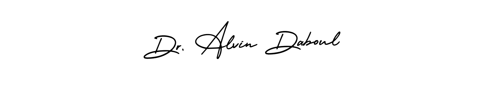 Similarly AmerikaSignatureDemo-Regular is the best handwritten signature design. Signature creator online .You can use it as an online autograph creator for name Dr, Alvin Daboul. Dr, Alvin Daboul signature style 3 images and pictures png