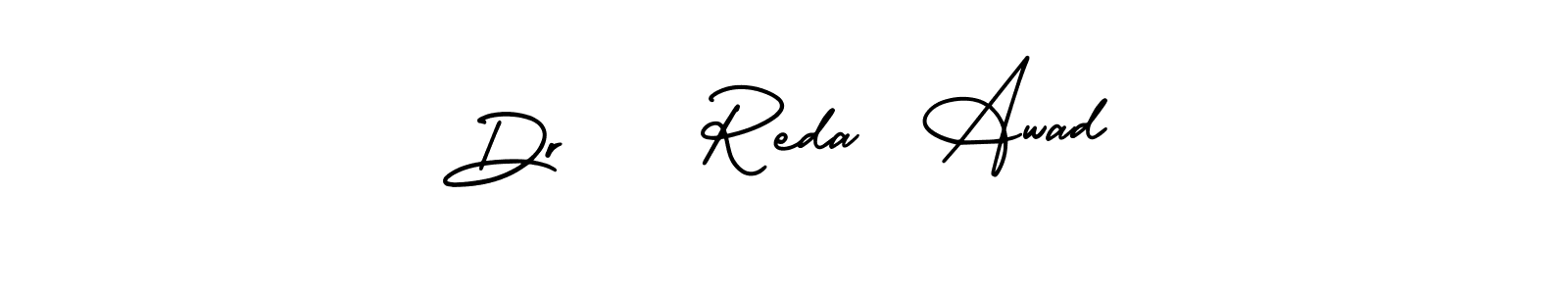 How to make Dr    Reda  Awad name signature. Use AmerikaSignatureDemo-Regular style for creating short signs online. This is the latest handwritten sign. Dr    Reda  Awad signature style 3 images and pictures png