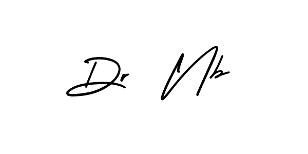 Use a signature maker to create a handwritten signature online. With this signature software, you can design (AmerikaSignatureDemo-Regular) your own signature for name Dr  Nb. Dr  Nb signature style 3 images and pictures png