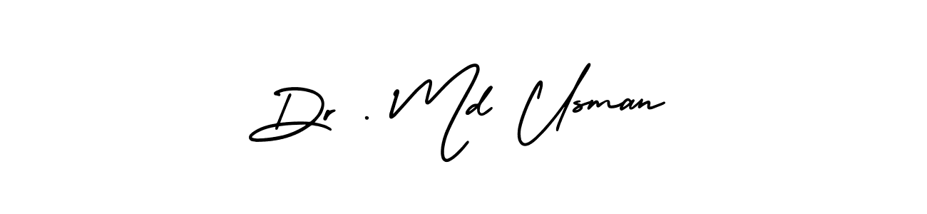 This is the best signature style for the Dr . Md Usman name. Also you like these signature font (AmerikaSignatureDemo-Regular). Mix name signature. Dr . Md Usman signature style 3 images and pictures png