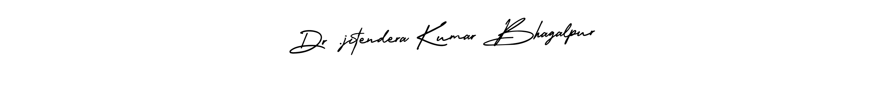 The best way (AmerikaSignatureDemo-Regular) to make a short signature is to pick only two or three words in your name. The name Dr .jitendera Kumar Bhagalpur include a total of six letters. For converting this name. Dr .jitendera Kumar Bhagalpur signature style 3 images and pictures png