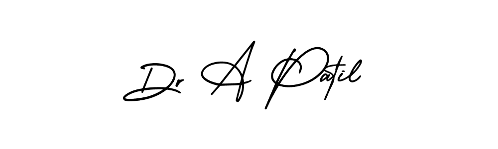 Also we have Dr A Patil name is the best signature style. Create professional handwritten signature collection using AmerikaSignatureDemo-Regular autograph style. Dr A Patil signature style 3 images and pictures png