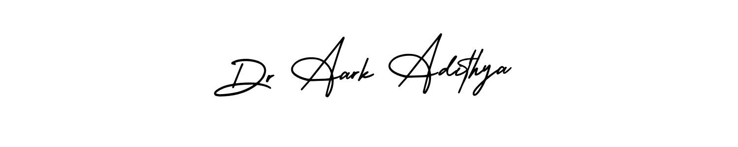 Also You can easily find your signature by using the search form. We will create Dr Aark Adithya name handwritten signature images for you free of cost using AmerikaSignatureDemo-Regular sign style. Dr Aark Adithya signature style 3 images and pictures png