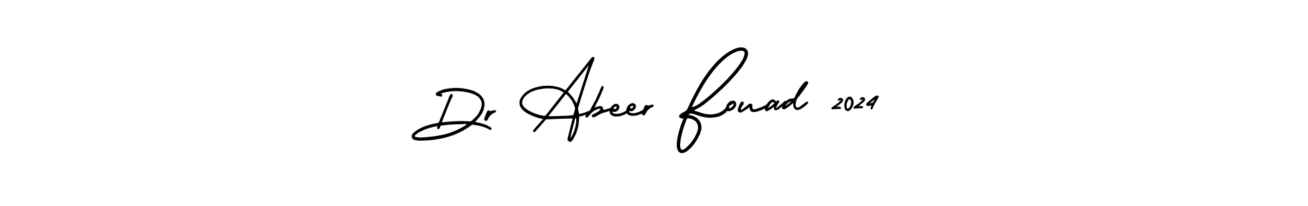 This is the best signature style for the Dr Abeer Fouad 2024 name. Also you like these signature font (AmerikaSignatureDemo-Regular). Mix name signature. Dr Abeer Fouad 2024 signature style 3 images and pictures png