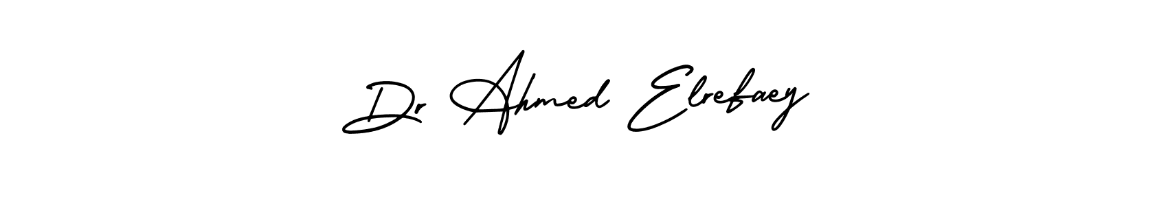 if you are searching for the best signature style for your name Dr Ahmed Elrefaey. so please give up your signature search. here we have designed multiple signature styles  using AmerikaSignatureDemo-Regular. Dr Ahmed Elrefaey signature style 3 images and pictures png