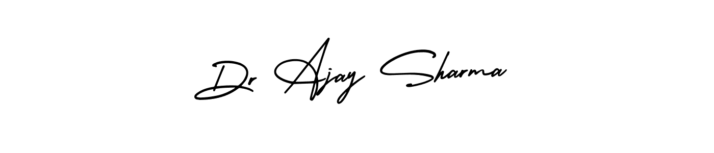 This is the best signature style for the Dr Ajay Sharma name. Also you like these signature font (AmerikaSignatureDemo-Regular). Mix name signature. Dr Ajay Sharma signature style 3 images and pictures png