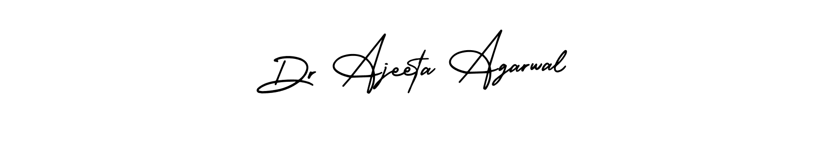 How to make Dr Ajeeta Agarwal signature? AmerikaSignatureDemo-Regular is a professional autograph style. Create handwritten signature for Dr Ajeeta Agarwal name. Dr Ajeeta Agarwal signature style 3 images and pictures png