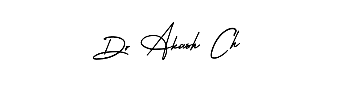 How to make Dr Akash Ch signature? AmerikaSignatureDemo-Regular is a professional autograph style. Create handwritten signature for Dr Akash Ch name. Dr Akash Ch signature style 3 images and pictures png