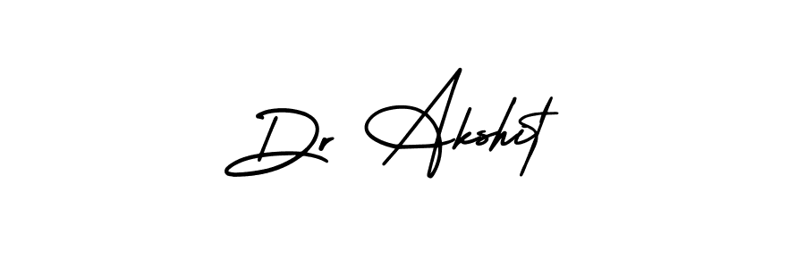 The best way (AmerikaSignatureDemo-Regular) to make a short signature is to pick only two or three words in your name. The name Dr Akshit include a total of six letters. For converting this name. Dr Akshit signature style 3 images and pictures png