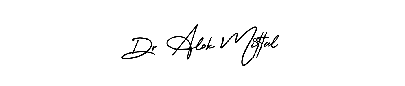 How to make Dr Alok Mittal name signature. Use AmerikaSignatureDemo-Regular style for creating short signs online. This is the latest handwritten sign. Dr Alok Mittal signature style 3 images and pictures png