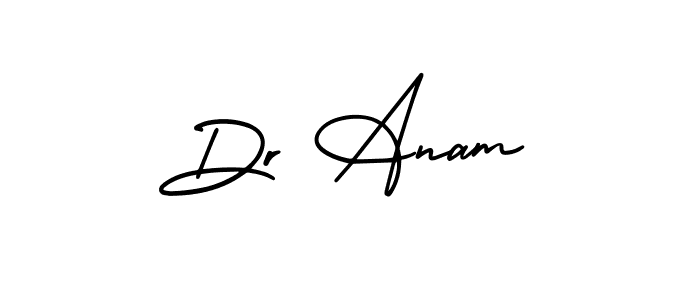 if you are searching for the best signature style for your name Dr Anam. so please give up your signature search. here we have designed multiple signature styles  using AmerikaSignatureDemo-Regular. Dr Anam signature style 3 images and pictures png