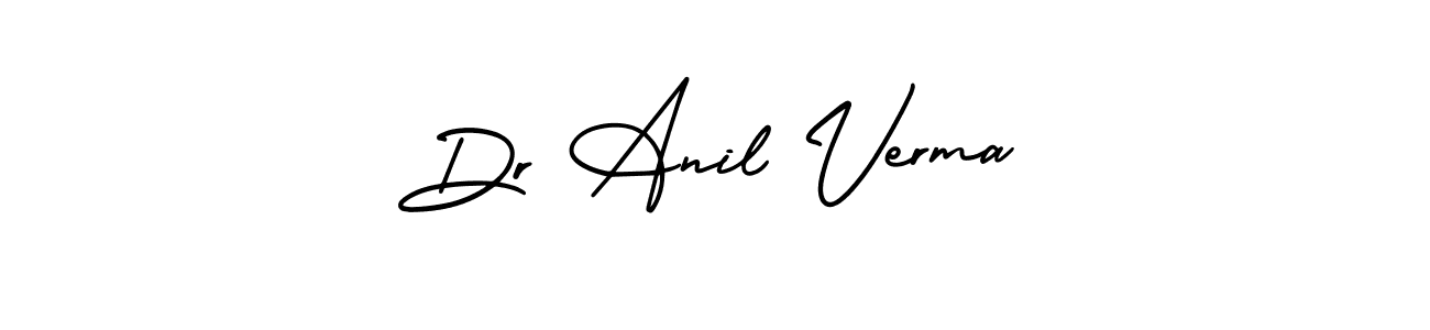 Dr Anil Verma stylish signature style. Best Handwritten Sign (AmerikaSignatureDemo-Regular) for my name. Handwritten Signature Collection Ideas for my name Dr Anil Verma. Dr Anil Verma signature style 3 images and pictures png