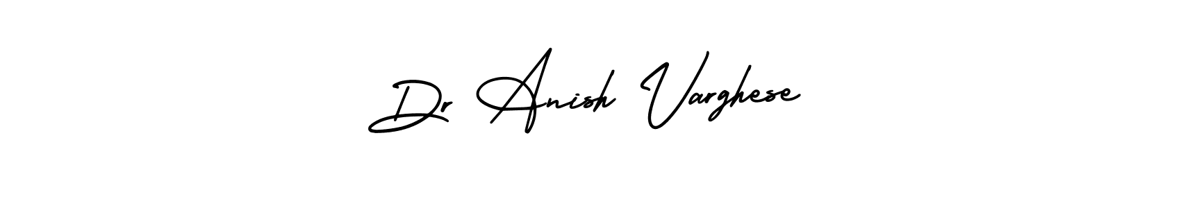 Make a beautiful signature design for name Dr Anish Varghese. With this signature (AmerikaSignatureDemo-Regular) style, you can create a handwritten signature for free. Dr Anish Varghese signature style 3 images and pictures png