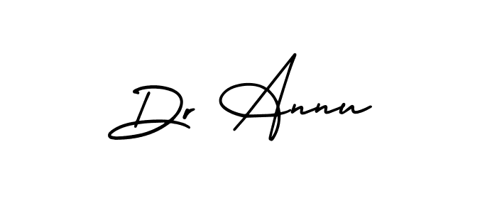 Dr Annu stylish signature style. Best Handwritten Sign (AmerikaSignatureDemo-Regular) for my name. Handwritten Signature Collection Ideas for my name Dr Annu. Dr Annu signature style 3 images and pictures png