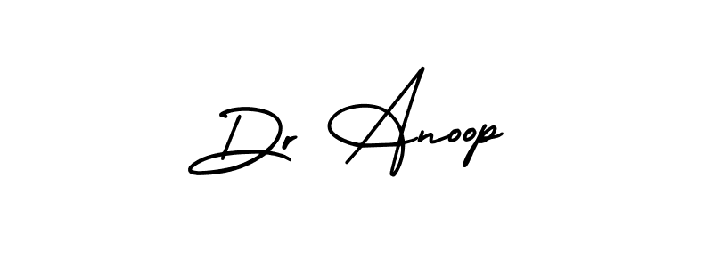 You should practise on your own different ways (AmerikaSignatureDemo-Regular) to write your name (Dr Anoop) in signature. don't let someone else do it for you. Dr Anoop signature style 3 images and pictures png