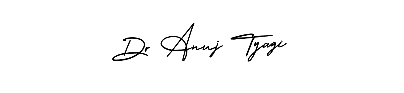 The best way (AmerikaSignatureDemo-Regular) to make a short signature is to pick only two or three words in your name. The name Dr Anuj Tyagi include a total of six letters. For converting this name. Dr Anuj Tyagi signature style 3 images and pictures png