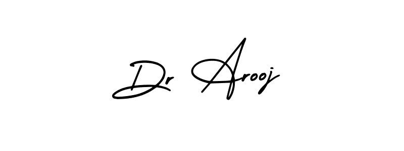 Make a beautiful signature design for name Dr Arooj. With this signature (AmerikaSignatureDemo-Regular) style, you can create a handwritten signature for free. Dr Arooj signature style 3 images and pictures png